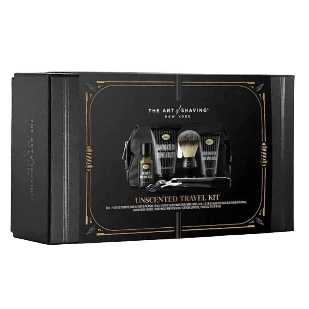 The Art of Shaving Canada | Travel Kit Morris Park Razor Synthetic Brush Unscented