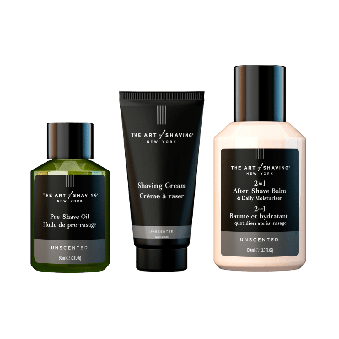 The Art of Shaving Canada | Unscented Travel Shaving Essentials Set